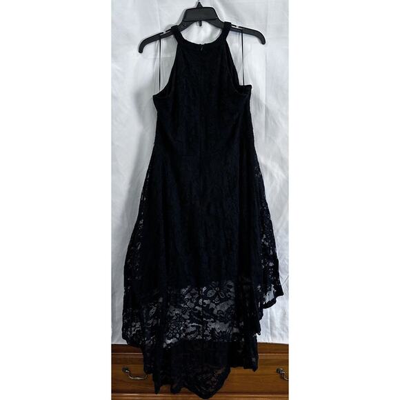 Halter Hi-Lo Floral Lace Cocktail Dress Sleeveless Bridesmaid Formal S/XXL - Picture 5 of 16